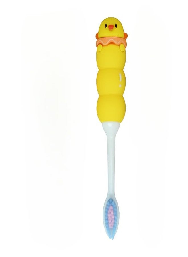 Kalra Magic® Kids Toothbrush with Soft Bristles Adorable Chicken Design Toddler and Baby Training Toothbrush Gentle for Gums (Pack of 1) - Image 1